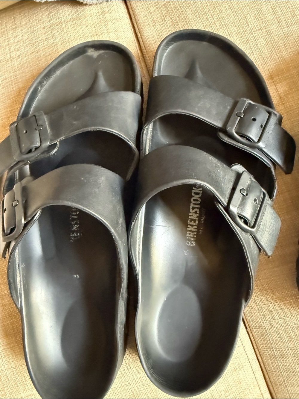 Birkenstock Black Two-Strap Adjustable EVA Sandals- Bundle of two - Picture 5 of 8